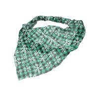 minkissy Christmas Satin Head Scarf Elastic Ponytail Ribbon Hair Band for Women Soft Smooth Vintage Triangle Kerchief Hair Accessory Secure Fit Xmas Hairbands