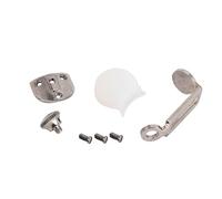 minkissy Clarinet Thumb Rest with Screws, White Plastic and Metal Clarinet Parts, Protects Instrument and Hands, Maintains Correct Finger Position for Comfortable Playing
