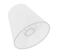 minkissy Cloth Lamp Shade Lamp Cover White Fabric Shape Modern Elegant Sophisticated Stable Support Securely Hold The Bulb for Relaxation and Studies