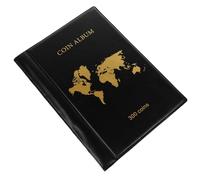 minkissy Coin Collection Album Organizer with Transparent Storage Case for Coin and Banknote Display Elegant Design for Collectors