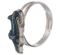 minkissy Color Changing Emotion Ring for Women Open Design Lightweight Epoxy and Material for Teens and Adults Unique Animal Theme Jewelry