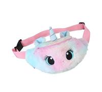 minkissy Colorful Plush Unicorn Crossbody Bag Waist Pack for Fashion Shoulder Bag with Cute Big for Daily Use and Leisure Activities