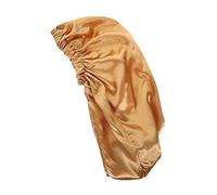 minkissy Comfortable Elastic Sleep Hat Women's Satin Hair Nets Cap for Hair Care and Bathing