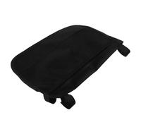 minkissy Commode Chair Armrest Storage Bag 12.58x8.06x0.12" Canvas Hanging Organizer with Easy Installation and Easy Access to Essentials, Black Stylish Tidy Design for Patients in Care