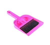 minkissy Compact Cleaning Tools Broom and Dustpan Set for Pet Cages Easy to Use and Wash Suitable for Chinchilla Hamster and Other Small Animals Rosy