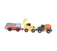 minkissy Construction Set Electric Truck with Roadside Rescue Scene Safe Material Artistic Color Matching for Boys and Ages