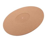 minkissy Cork Turntable Mat for Record Player Slipmat Static Vinyl Recorder Pad Home Audio Accessory Softwood Platter Mat