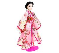 minkissy Costume Doll Lovely Han Chinese Clothing Miniature Doll for Role Playing Home Decor Safe Materials for Enhances Knowledge of Traditional Culture