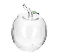 minkissy Creative Clear Glass Apple Shaped Money Box for Transparent Coin Bank for Savings Practical Piggy Jar Gift to Cultivate Financial Skills Home Decor Without Base
