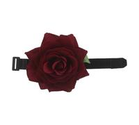 minkissy Creative Rose Guitar String Damper Band, Long Dark Rose Muter Strap for Electric Bass and Acoustic Guitar, Noise Reduction Accessory for Performance and Practice