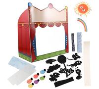 minkissy Creative Shadow Puppet Set with Finger Puppets and Stand DIY Craft Kit for Fine Motor Development and Science Experimentation for School Classroom Activities