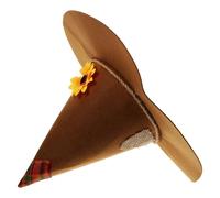 minkissy Creative Witch Hat Costume Sunflower Design Lightweight Scarecrow Hat for Halloween Festival and Cosplay Events Versatile Accessory for Adults and Boys and Girls