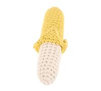 minkissy Crochet Hand Bell Soft Teething Shaker for Infant Toddlers Newborn Sensory Play