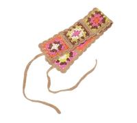 minkissy Crocheted Headband Hair Scarf Flower Headband Women's Hair Bandana Accessories for Women Knitted Scarves