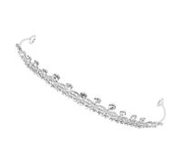 minkissy Crown Tiara Wedding Bridal Headpiece Birthday Crown for Women Rhinestone Tiara Bridal Hair Accessories