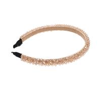 minkissy Crystal Beaded Hairband for Women and Elegant Four-row Crystal Headband Comfortable Party Headdress Accessory for Banquets and Weddings