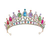 minkissy Crystal Bridal Tiara Headband Lightweight Elegant Crown for Women Handcrafted Sparkle Wedding Birthday Party Hair Accessory for Special Occasions
