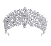 minkissy Crystal Tiara Bridal Headband Wedding Hair Accessory Bridal Crown Hair Accessories for Women