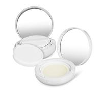 minkissy Cushion Foundation Container Powder Container Powder Cases Empty Compact With Mirror 2 Pcs Plastic White For Foundation Highlighter