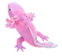 minkissy Cute Axolotl Plush Hand Puppet Interactive Movable Mouth Soft Stuffed Animal for Aged for Storytelling and Role Play Engaging Colors to Spark Imagination