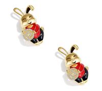 minkissy Cute Bunny Brooch Pin for Women and Decorative Collar Pin present for Birthdays Mother Day and Special Occasions Durable and Zircon Material