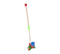 minkissy Cute Cartoon Animal Design Wooden Cart for Learning Play Safe Materials for Growing Easy Grip Handle Engaging Activities for Development