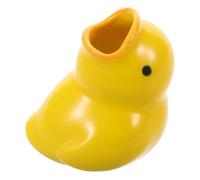 minkissy Cute Cartoon Duck Toothbrush Storage Rack Ceramic Holder Bathroom Countertop Decor Boys and Girls Friendly