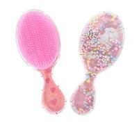 minkissy Cute Flamingo Hair Brush for Girls 2pcs Soft Detangler Brush Massage for Baby Boys and Girls