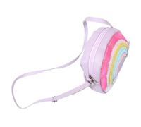 minkissy Cute Macaron Boy Girl's Coin Purse for Girls Shoulder Bag Rainbow Design Boys and Girls Purse for School Parties and Daily Use