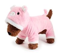 minkissy Cute Pet Costume for Dogs and Cats Pink Pig Design Halloween and Christmas Easy to Take Off for Cosplay and Parties