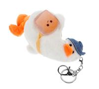 minkissy Cute Plush Duck Keychain Pendant Adorable Stuffed Animal Bag Charm Kawaii Soft Toy Keyring for Boys and Girls Backpack Accessories for School and Travel