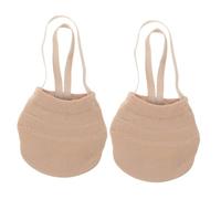 minkissy Dance Half Sole Covers for Women Ballet Soft Forefoot Sole for Ballet Gymnastics and Belly Dance Practice Performance Shoes Beige