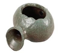 minkissy Decorative Ceramic Fountain Jar with Water Flow Feature, Sturdy and Not Easy to Damage, for Outdoor Use Next to The Swimming Pool, Elegant Circulating Waterfall Pot for Home