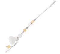 minkissy Delicate Jade Agate Mobile Phone Pendant Wrist Strap, Multi-purpose Phone Chain for Holding Cellphone Securely, Vintage Chic White Decor for Clothing and Fan Gift