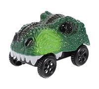 minkissy Dinosaur Electric Track Car Toy Glowing Lights Boys and Girls DIY Racing Vehicle Set for Boys and Girls Interactive Dinosaur Track Playset