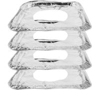 minkissy Disposable Gas Stove Protector 10pcs Aluminum Foil Gas Stove Burner Covers Heavy Duty with Easy Cleaning Square Shape and Universal Fit for Kitchen Top Oil and Grease Protection