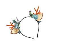 minkissy Diy Christmas Party Headgear 1pc Girls' Antler Headband Fashionable and Adorable Hair Accessory