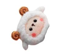 minkissy DIY Needle Felting Kit Sheep Ornament for Beginners Animal Felting Material with Complete Supplies Handmade Wool Felt Cartoon Doll Craft Easy and Fun
