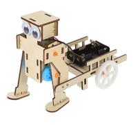 minkissy DIY Robot Trolley Kit Educational Science Experiment for Enhances Problem Solving Skills and Imagination Interactive Parent Science Project Plaything