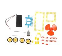 minkissy DIY Wind Power Car Assemble Kit for Stem Education Hands Science Experiment Enhances Hand Eye Coordination and Intellectual Development Suitable for Elementary Science Random Color