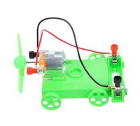 minkissy DIY Wind Powered Electric Propeller Car Kit for Educational Science Experiment Hands Assembly Car Develops Creativity and Physics Skills No Battery Required