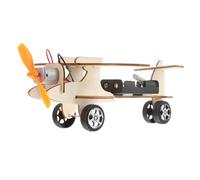 minkissy DIY Wooden Aircraft Model Kit for Handmade Sturdy Plane for Hand-eye Coordination and Intellectual Development Lightweight Educational Wood Craft