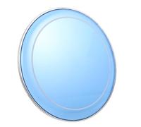 minkissy Double-head Jazz Drum Drum Head Skin Replacement Blue Double-layer Oil Skin Polyester Film Cover for Musical Instrument Repair Parts Sound Controlled Scenarios