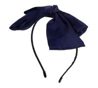 minkissy Double Layer Satin Bowknot Headband for Women Elegant Vintage Hair Hoop with Ribbon Bow Smooth Comfortable Turban Hair Accessory for Daily Wear and Special Events