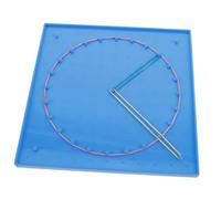 minkissy Double-Sided Geoboard for Kids Educational Math Tool Pegs and Rubber Bands Activity for Toddlers and Primary School Students Hands-On Geometry Game