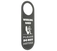 minkissy Double Sided Pu Leather Door Sign Occupied and Please Come in Indicator Easy to Read and Hang, Modern Simple Style for Bathroom and Washroom Doors for Club and Mall