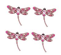 minkissy Dragonfly Brooch Pin with Rhinestone Inlay Elegant Lapel Pin for Hats Scarves and Clothes present for Birthdays Mother Day and Special Occasions