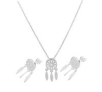 minkissy Dream Catcher Jewelry Set for Women Pendant Necklace Earrings Simple and Attractive Design for Festivals Birthdays Christmas