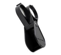 minkissy Dual Foldable Lenses Portable Magnifier 10x/20x Hand Magnifier for Jewelry Repairing Identification Black