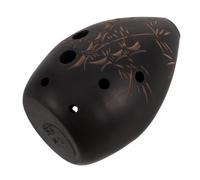 minkissy Durable Eight Hole Ceramic Ocarina Beginner Friendly Musical Instrument for Traditional Music and Performances for Adults and Handmade Craftsmanship for Pure Sound Quality